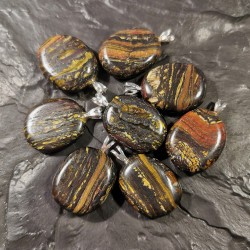 Œil de fer - pendentif bélière en argent